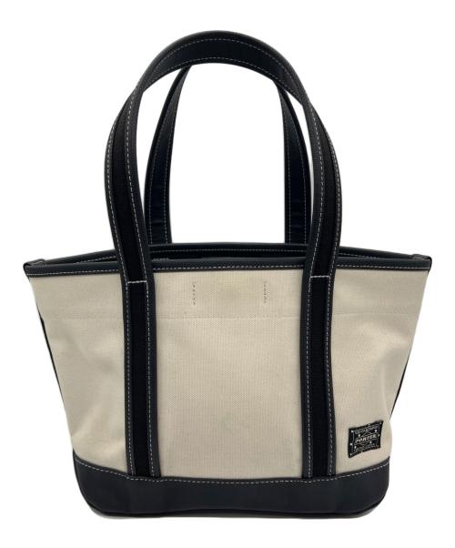 PORTER（ポーター）PORTER (ポーター) トートバッグ ホワイト×ブラックの古着・服飾アイテム