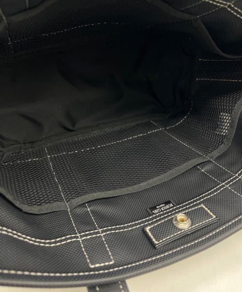 PORTER（ポーター）PORTER (ポーター) トートバッグ ホワイト×ブラックの古着・服飾アイテム
