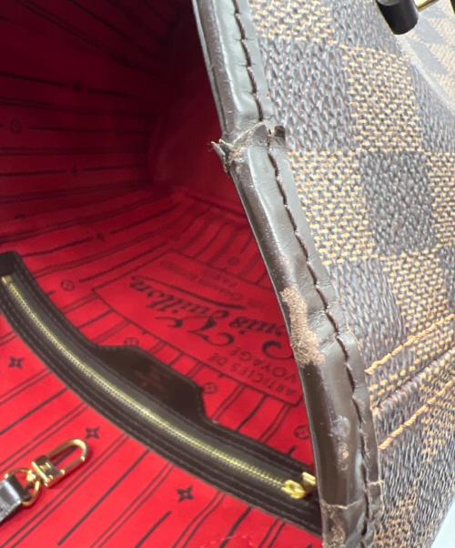 LOUIS VUITTON（ルイ ヴィトン）LOUIS VUITTON (ルイ ヴィトン) トートバッグ ダミエ ネヴァーフルMM ブラウンの古着・服飾アイテム