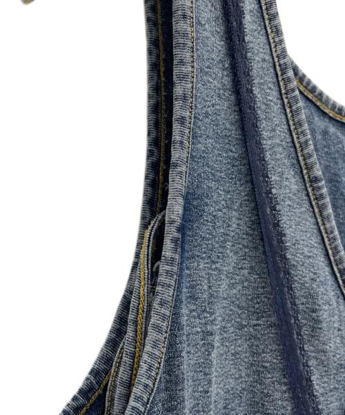 Ameri（アメリ）Ameri (アメリ) MEDI 2WAY DENIM LIKE LACE DOCKING DRESS ブルー サイズ:Sの古着・服飾アイテム