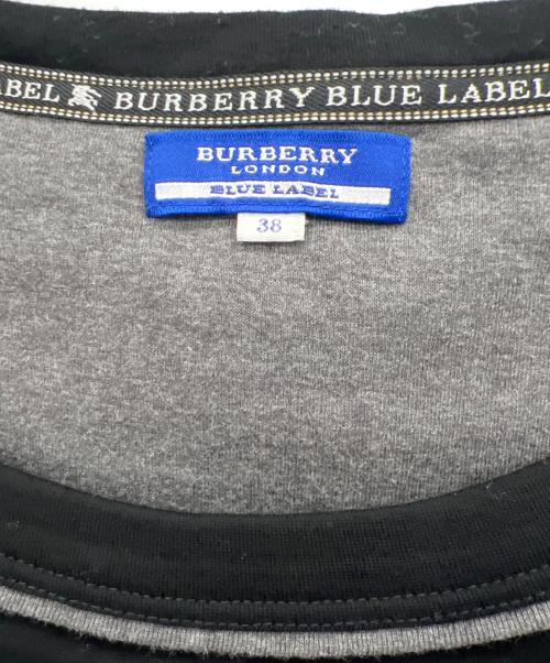 BURBERRY BLUE LABEL（バーバリー ブルー レーベル）BURBERRY BLUE LABEL (バーバリー ブルー レーベル) 半袖カットソー ブラック サイズ:38の古着・服飾アイテム