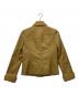 BURBERRY BLUE LABEL (バーバリー ブルー レーベル) ボア襟レザージャケット ベージュ サイズ:38：8000円