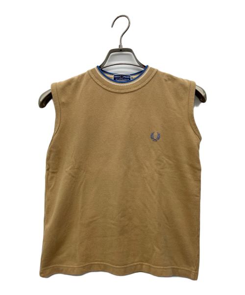FRED PERRY（フレッドペリー）FRED PERRY (フレッドペリー) ノースリーブカットソー ベージュ サイズ:10の古着・服飾アイテム