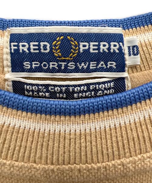 FRED PERRY（フレッドペリー）FRED PERRY (フレッドペリー) ノースリーブカットソー ベージュ サイズ:10の古着・服飾アイテム