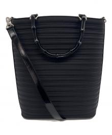GUCCI（グッチ）の古着「バンブーハンドルハンドバッグ」｜ブラック