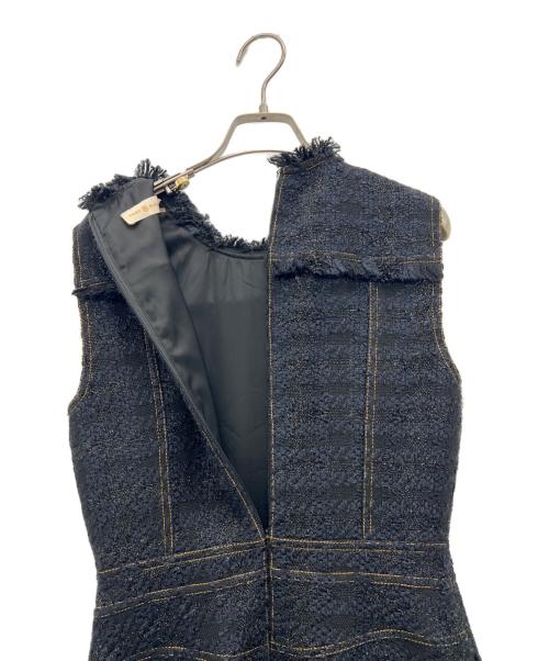 TORY BURCH（トリーバーチ）TORY BURCH (トリーバーチ) ノースリーブワンピース ブラック サイズ:4の古着・服飾アイテム