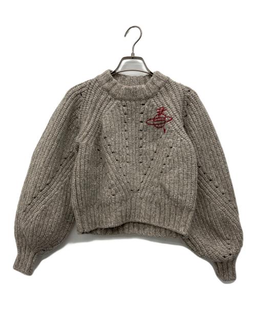 Vivienne Westwood RED LABEL（ヴィヴィアンウエストウッドレッドレーベル）Vivienne Westwood RED LABEL (ヴィヴィアンウエストウッドレッドレーベル) ケーブルニット ベージュ サイズ:00の古着・服飾アイテム