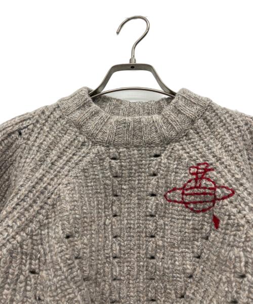 Vivienne Westwood RED LABEL（ヴィヴィアンウエストウッドレッドレーベル）Vivienne Westwood RED LABEL (ヴィヴィアンウエストウッドレッドレーベル) ケーブルニット ベージュ サイズ:00の古着・服飾アイテム