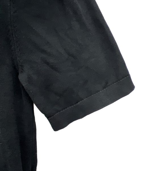 BURBERRY（バーバリー）BURBERRY (バーバリー) 刺繍半袖ポロシャツ ブラック サイズ:Mの古着・服飾アイテム