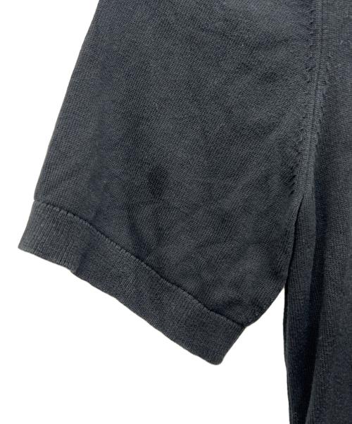 BURBERRY（バーバリー）BURBERRY (バーバリー) 刺繍半袖ポロシャツ ブラック サイズ:Mの古着・服飾アイテム