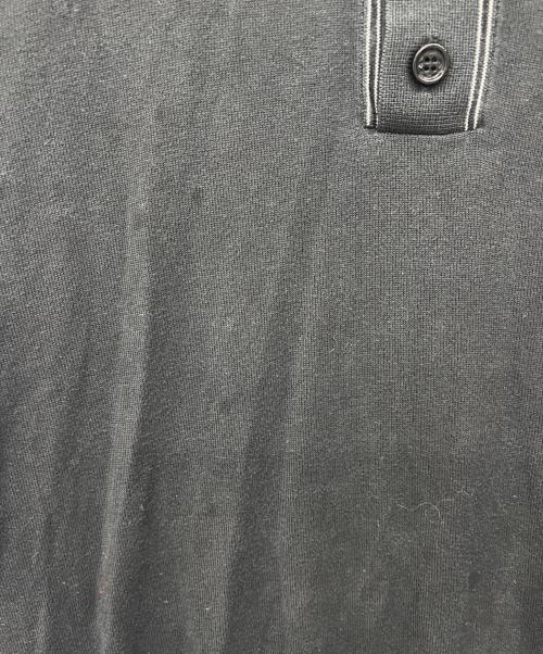 BURBERRY（バーバリー）BURBERRY (バーバリー) 刺繍半袖ポロシャツ ブラック サイズ:Mの古着・服飾アイテム