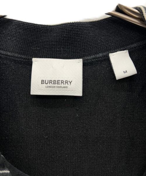 BURBERRY（バーバリー）BURBERRY (バーバリー) 刺繍半袖ポロシャツ ブラック サイズ:Mの古着・服飾アイテム
