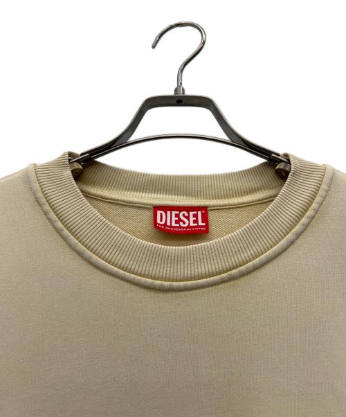 DIESEL（ディーゼル）DIESEL (ディーゼル) スウェット ベージュ サイズ:Sの古着・服飾アイテム