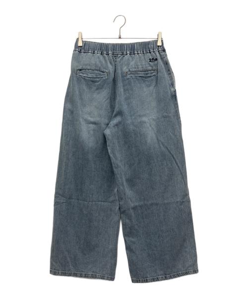 pual ce cin（ピュアルセシン）pual ce cin (ピュアルセシン) 綿麻デニムイージーパンツ スカイブルー サイズ:FREEの古着・服飾アイテム