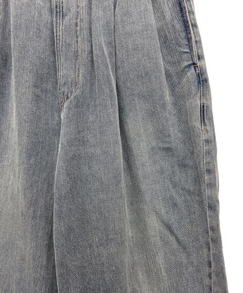 pual ce cin（ピュアルセシン）pual ce cin (ピュアルセシン) 綿麻デニムイージーパンツ スカイブルー サイズ:FREEの古着・服飾アイテム