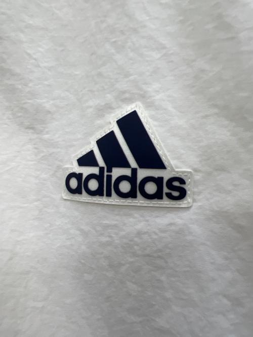 adidas（アディダス）adidas (アディダス) ナイロンジャケット ホワイト×ネイビー サイズ:Mの古着・服飾アイテム