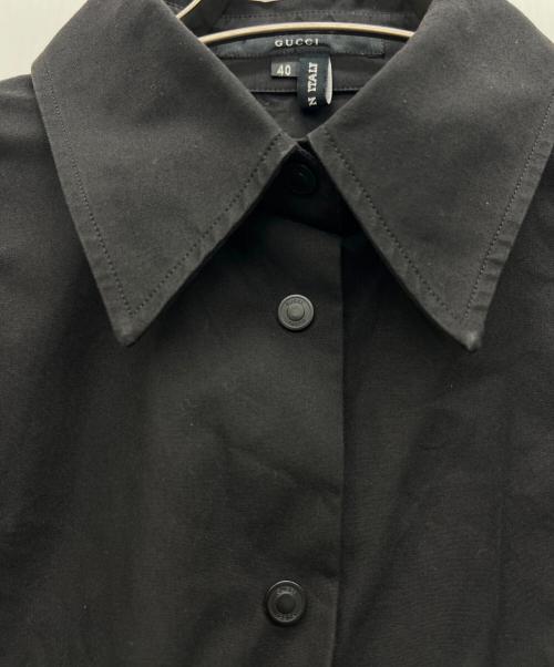 GUCCI（グッチ）GUCCI (グッチ) 長袖シャツ ブラック サイズ:40の古着・服飾アイテム