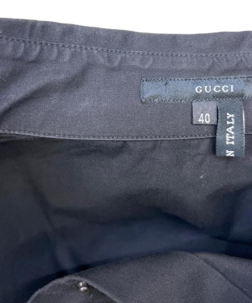 GUCCI（グッチ）GUCCI (グッチ) 長袖シャツ ブラック サイズ:40の古着・服飾アイテム