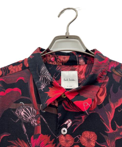 PAUL SMITH（ポールスミス）PAUL SMITH (ポールスミス) 長袖シャツ ブラック×レッド サイズ:XXLの古着・服飾アイテム