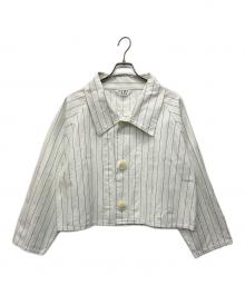 KOOKY ZOO（ク―キーズ―）の古着「MINIATURE C.C STRIPE JACKET」｜ホワイト