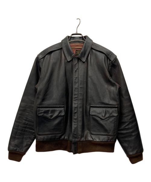 BRONX（ブロンクス）BRONX (ブロンクス) A2レザージャケット ブラウン サイズ:40の古着・服飾アイテム