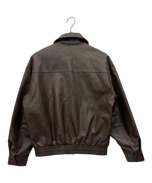 EMMAUELA（エマヌエーラ）EMMAUELA (エマヌエーラ) レザージャケット ブラウン サイズ:50の古着・服飾アイテム