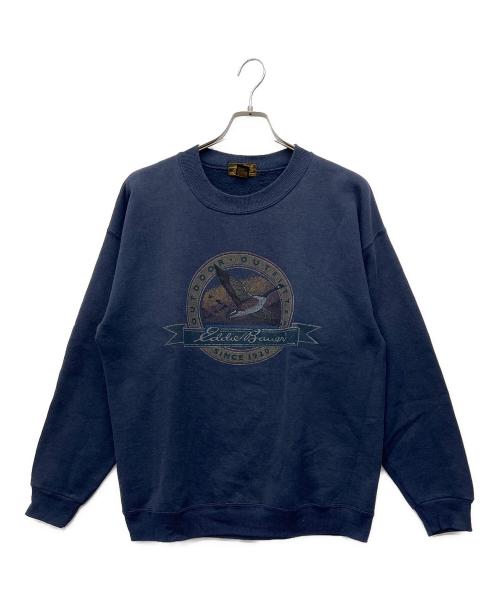 Eddie Bauer（エディーバウアー）Eddie Bauer (エディーバウアー) スウェット ネイビー サイズ:Lの古着・服飾アイテム