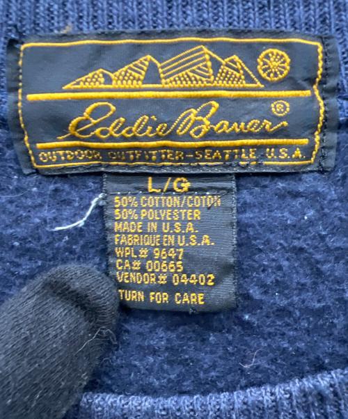 Eddie Bauer（エディーバウアー）Eddie Bauer (エディーバウアー) スウェット ネイビー サイズ:Lの古着・服飾アイテム