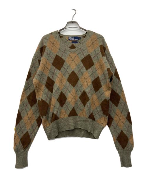POLO RALPH LAUREN（ポロ・ラルフローレン）POLO RALPH LAUREN (ポロ・ラルフローレン) 厚手ニット グレー サイズ:Mの古着・服飾アイテム