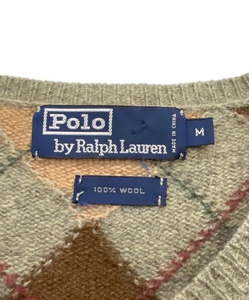 POLO RALPH LAUREN（ポロ・ラルフローレン）POLO RALPH LAUREN (ポロ・ラルフローレン) 厚手ニット グレー サイズ:Mの古着・服飾アイテム