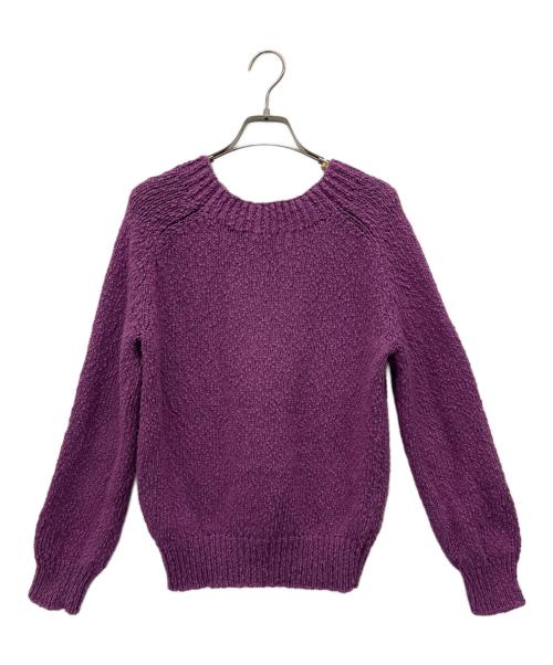 GALERIE VIE（ギャルリーヴィー）GALERIE VIE (ギャルリーヴィー) 厚手ニット パープル サイズ:Sの古着・服飾アイテム