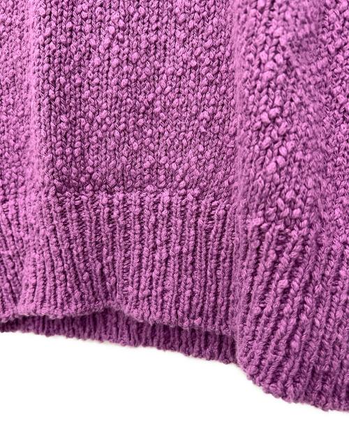GALERIE VIE（ギャルリーヴィー）GALERIE VIE (ギャルリーヴィー) 厚手ニット パープル サイズ:Sの古着・服飾アイテム