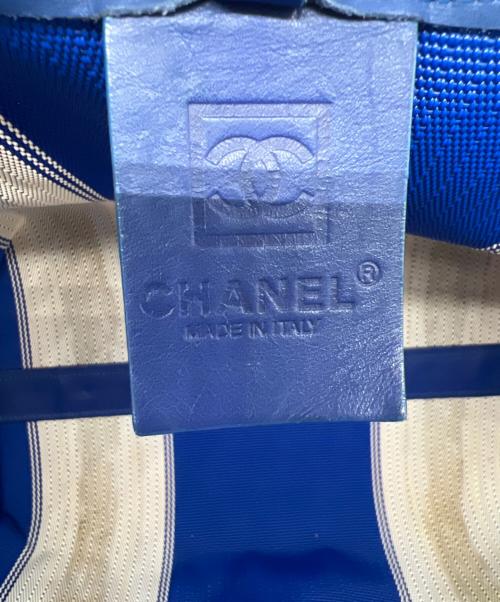 CHANEL（シャネル）CHANEL (シャネル) スポーツライントートバッグ ブルー×オレンジの古着・服飾アイテム
