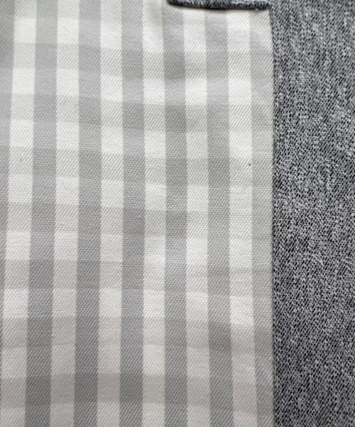 Dickies（ディッキーズ）Dickies (ディッキーズ) BEAMS (ビームス) パネルチェックパンツ ホワイト×グレー サイズ:Lの古着・服飾アイテム