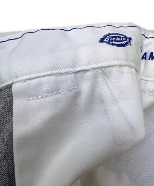 Dickies（ディッキーズ）Dickies (ディッキーズ) BEAMS (ビームス) パネルチェックパンツ ホワイト×グレー サイズ:Lの古着・服飾アイテム
