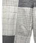 中古・古着 Dickies (ディッキーズ) BEAMS (ビームス) パネルチェックパンツ ホワイト×グレー サイズ:L：5000円