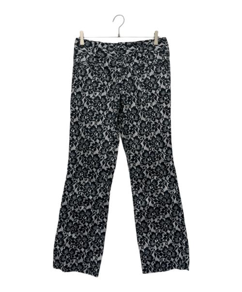 DOLCE & GABBANA（ドルチェ＆ガッバーナ）DOLCE & GABBANA (ドルチェ＆ガッバーナ) 総柄パンツ ブラック×ホワイト サイズ:34の古着・服飾アイテム