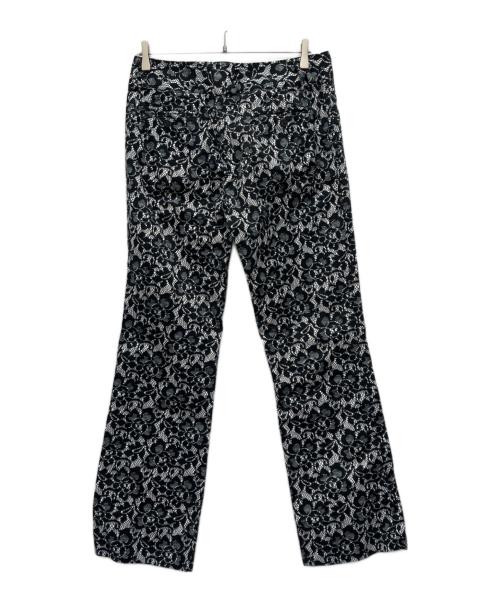 DOLCE & GABBANA（ドルチェ＆ガッバーナ）DOLCE & GABBANA (ドルチェ＆ガッバーナ) 総柄パンツ ブラック×ホワイト サイズ:34の古着・服飾アイテム
