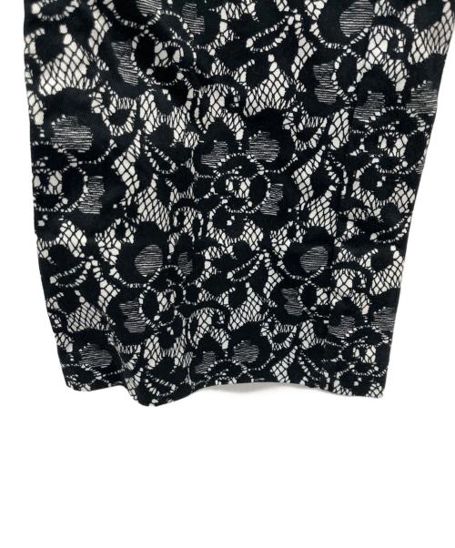 DOLCE & GABBANA（ドルチェ＆ガッバーナ）DOLCE & GABBANA (ドルチェ＆ガッバーナ) 総柄パンツ ブラック×ホワイト サイズ:34の古着・服飾アイテム