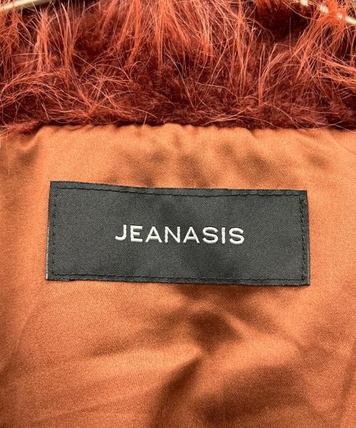 JEANASIS（ジーナシス）JEANASIS (ジーナシス) MIXカラーファーブルゾン レッド サイズ:Fの古着・服飾アイテム