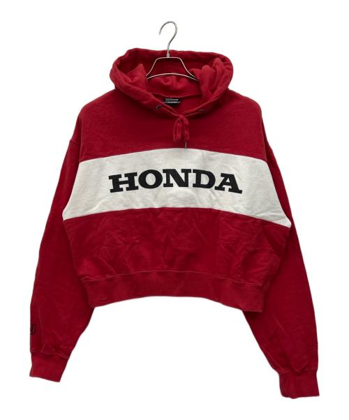 JEANASIS（ジーナシス）JEANASIS (ジーナシス) HONDA (ホンダ) プルオーバーパーカー レッド サイズ:FREEの古着・服飾アイテム