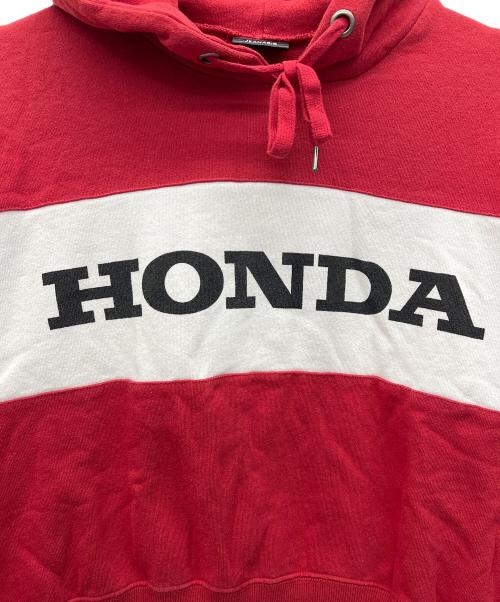 JEANASIS（ジーナシス）JEANASIS (ジーナシス) HONDA (ホンダ) プルオーバーパーカー レッド サイズ:FREEの古着・服飾アイテム