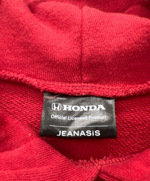 JEANASIS（ジーナシス）JEANASIS (ジーナシス) HONDA (ホンダ) プルオーバーパーカー レッド サイズ:FREEの古着・服飾アイテム