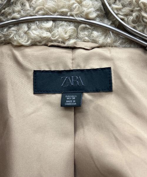 ZARA（ザラ）ZARA (ザラ) ボアジャケット ベージュ サイズ:Lの古着・服飾アイテム