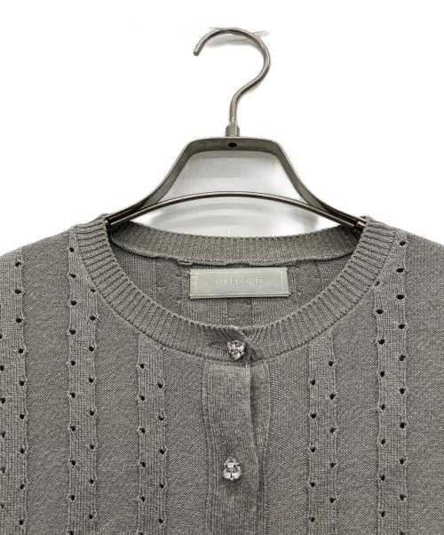 CELFORD（セルフォード）CELFORD (セルフォード) 薄手カーディガン グレー サイズ:36の古着・服飾アイテム