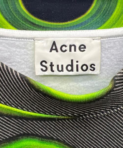 Acne studios（アクネ ストゥディオズ）Acne studios (アクネ ストゥディオズ) スウェット グリーン×ブラック サイズ:XSの古着・服飾アイテム