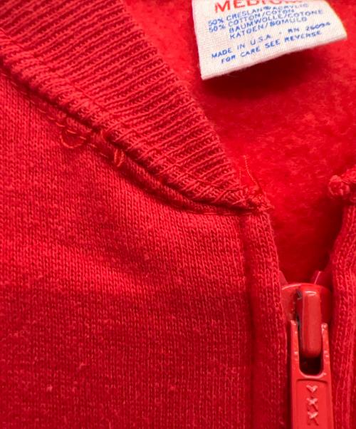 Champion（チャンピオン）Champion (チャンピオン) スウェット ジップアップ ベスト レッド サイズ:Mの古着・服飾アイテム