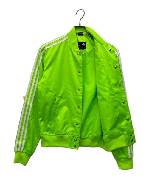 adidas（アディダス）adidas (アディダス) Pharrell Williams (ファレルウィリアムス) ブルゾン グリーン サイズ:Mの古着・服飾アイテム