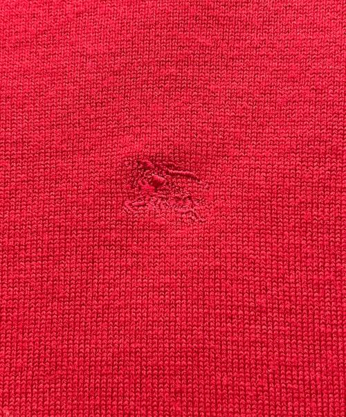 BURBERRY LONDON（バーバリーロンドン）BURBERRY LONDON (バーバリーロンドン) 薄手ニット レッド サイズ:38の古着・服飾アイテム