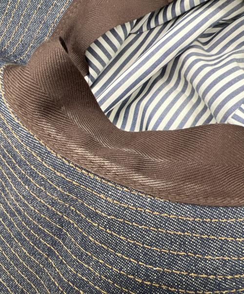 BURBERRY BLUE LABEL（バーバリー ブルー レーベル）BURBERRY BLUE LABEL (バーバリー ブルー レーベル) デニムハット ネイビーの古着・服飾アイテム